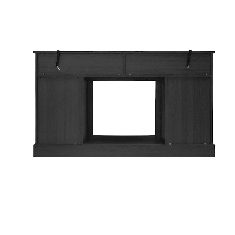 58.03 Fireplace TV Stand with Electric Fireplace and Sliding Barn Doors for TVs Up to 65
