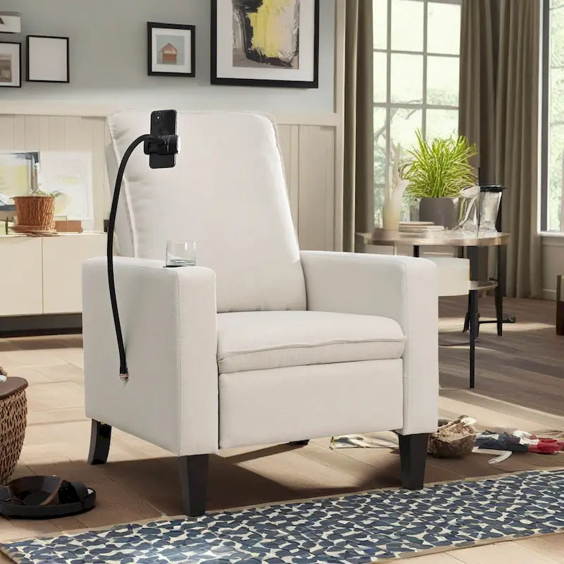 Christopher Knight Home - Mason Adjustable Recliner Sofa with Cup Holder and Convenient Storage