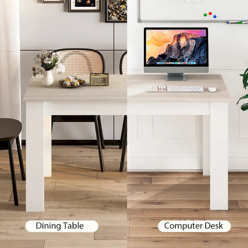 Costway Dining Table 47 Inch Kitchen Dining Table Rectangular for