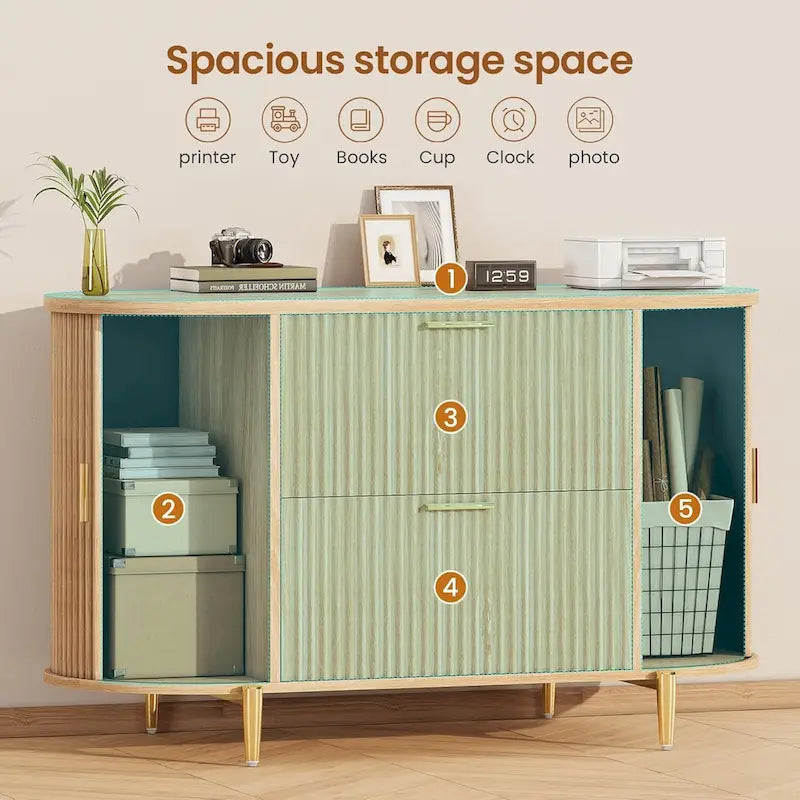 2 Drawer File Cabinet Filing Cabinet Home Office 2 Door Storage