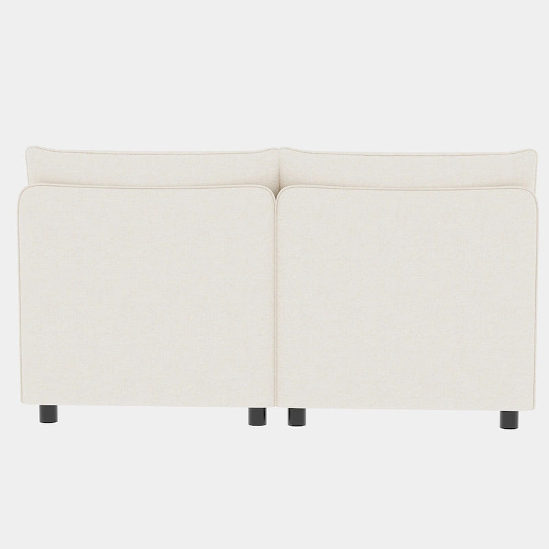 Beige 129 Convertible 8-Seater Modular Sofa with Storage
