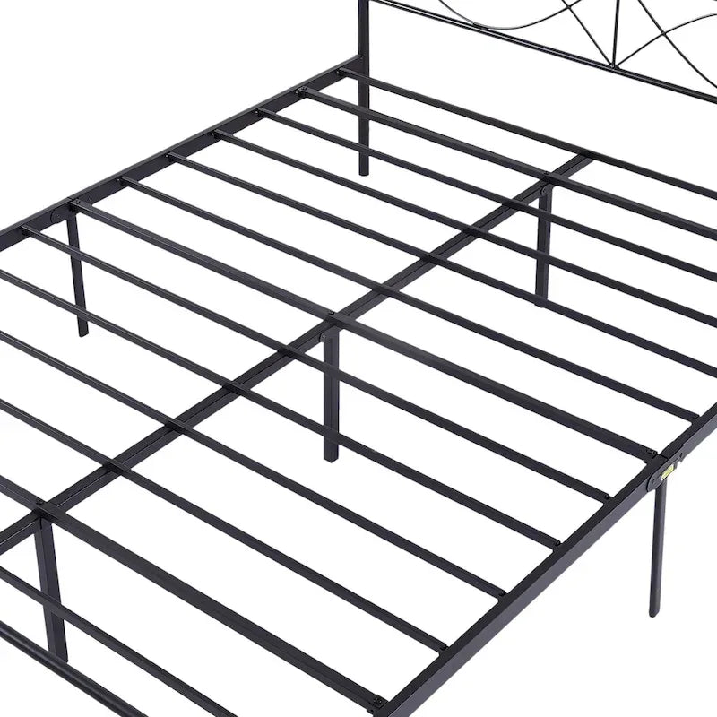 VECELO Bed Frame with Headboard,Easy Set up- Twin/Full/Queen Size Bed