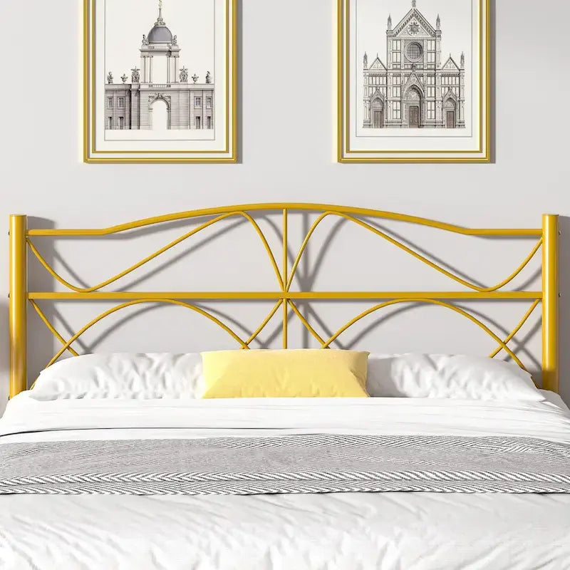 VECELO Bed Frame with Headboard,Easy Set up- Twin/Full/Queen Size Bed