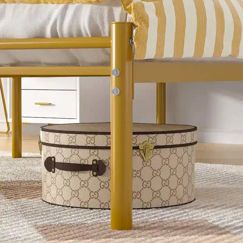 VECELO Bed Frame with Headboard,Easy Set up- Twin/Full/Queen Size Bed