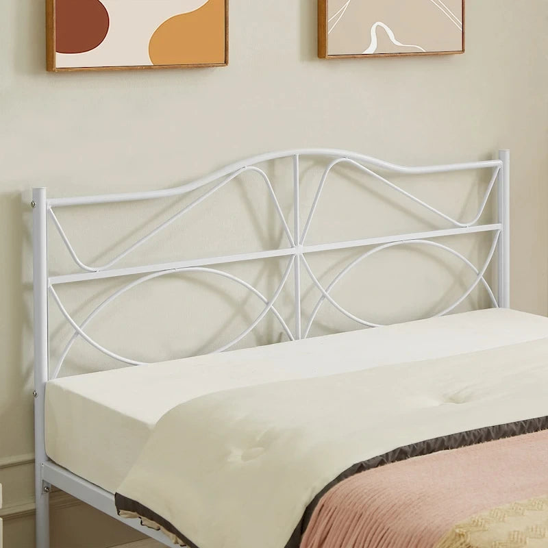 VECELO Bed Frame with Headboard,Easy Set up- Twin/Full/Queen Size Bed