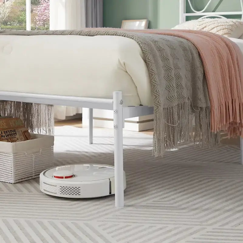 VECELO Bed Frame with Headboard,Easy Set up- Twin/Full/Queen Size Bed