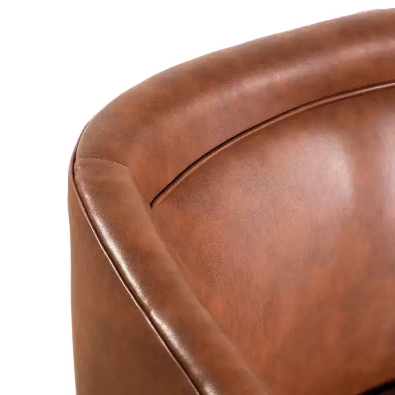 Fauteuil crapaud pivotant et capitonné