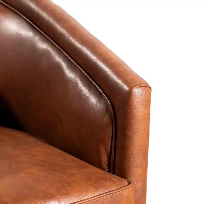 Fauteuil crapaud pivotant et capitonné
