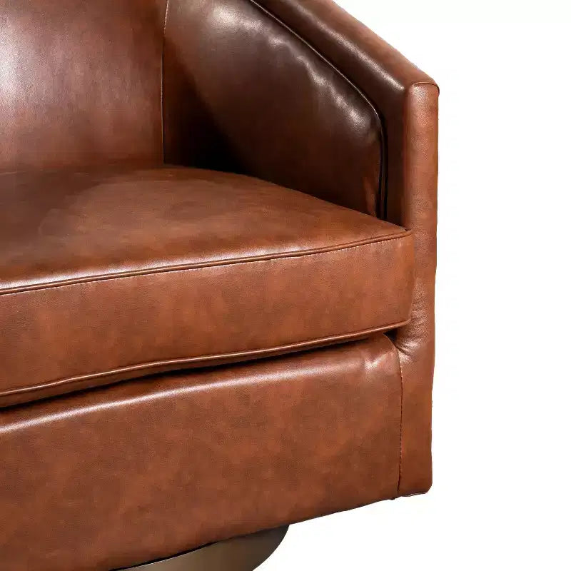 Fauteuil crapaud pivotant et capitonné