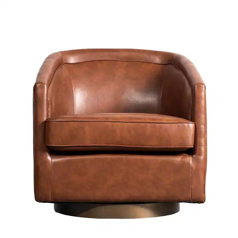 Fauteuil crapaud pivotant et capitonné