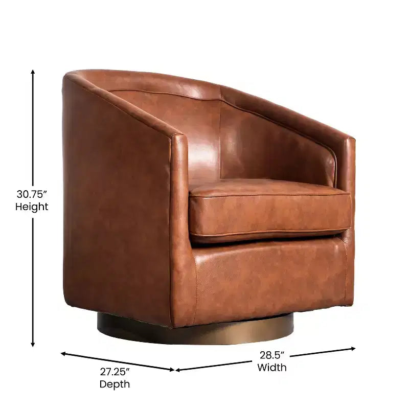 Fauteuil crapaud pivotant et capitonné
