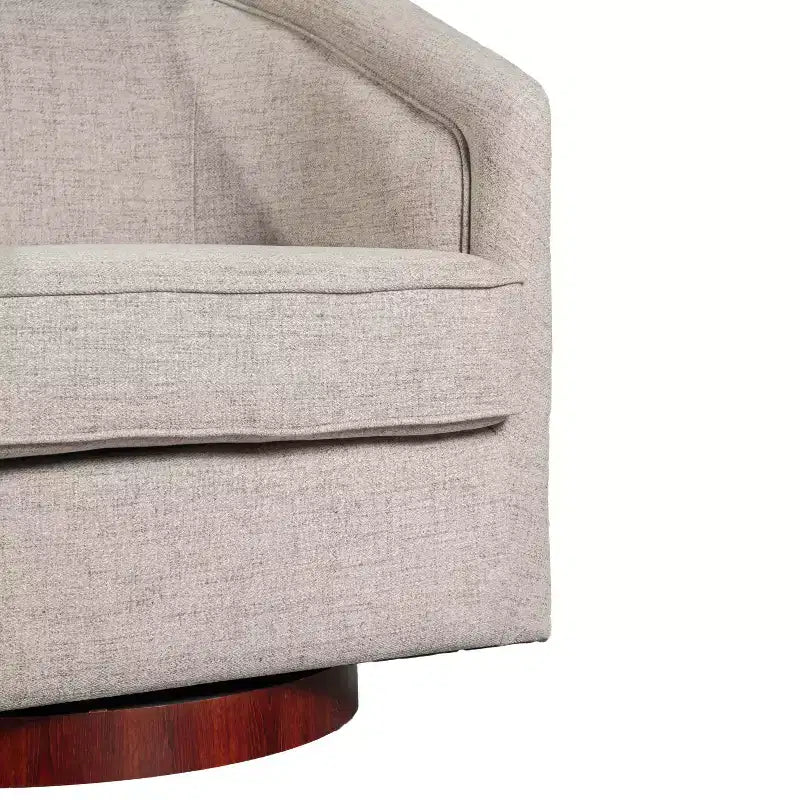 Fauteuil crapaud pivotant et capitonné