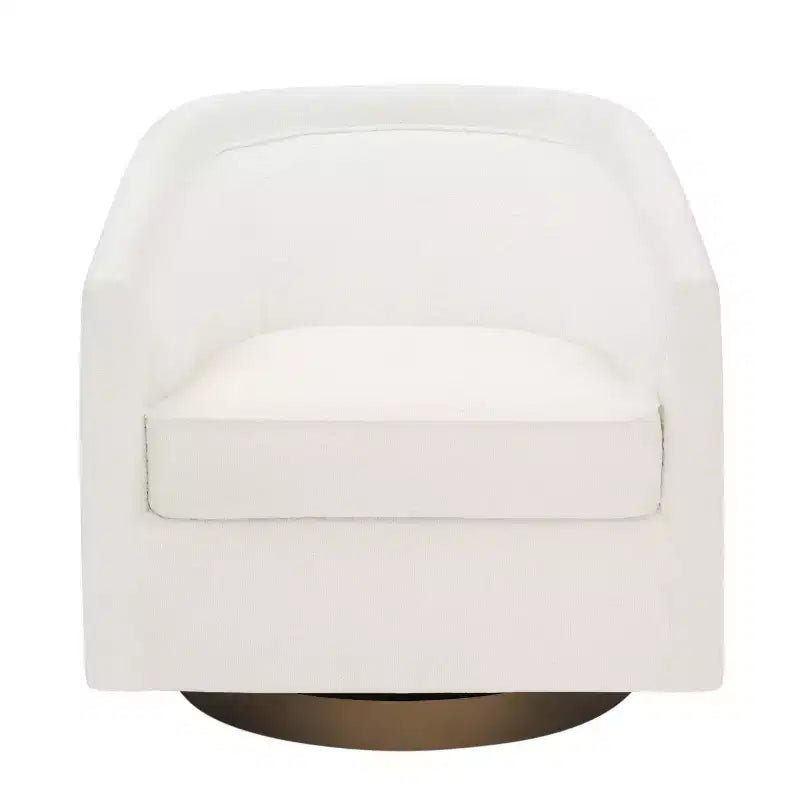 Fauteuil crapaud pivotant et capitonné
