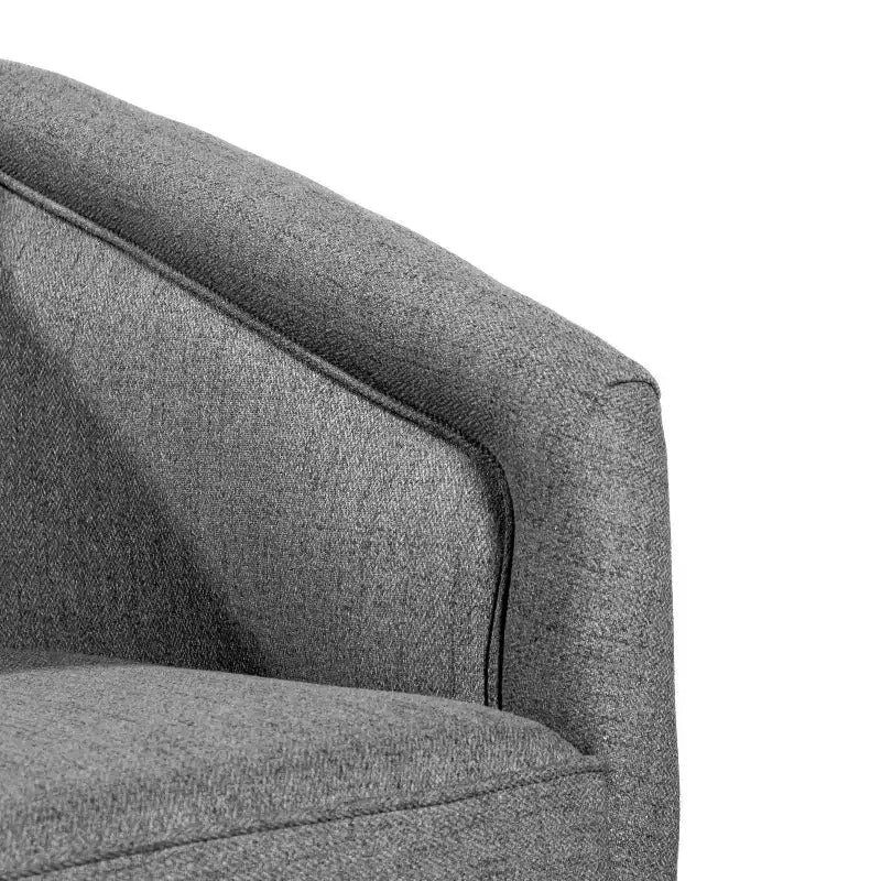 Fauteuil crapaud pivotant et capitonné