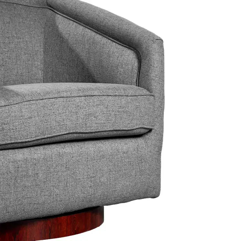 Fauteuil crapaud pivotant et capitonné