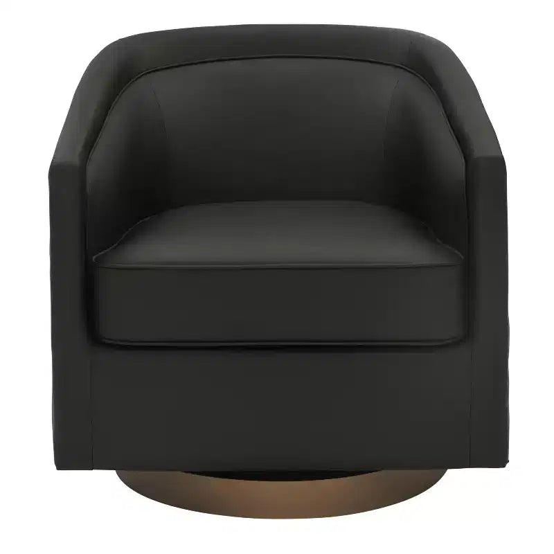 Fauteuil crapaud pivotant et capitonné