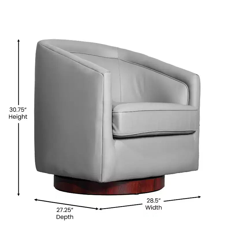 Fauteuil crapaud pivotant et capitonné