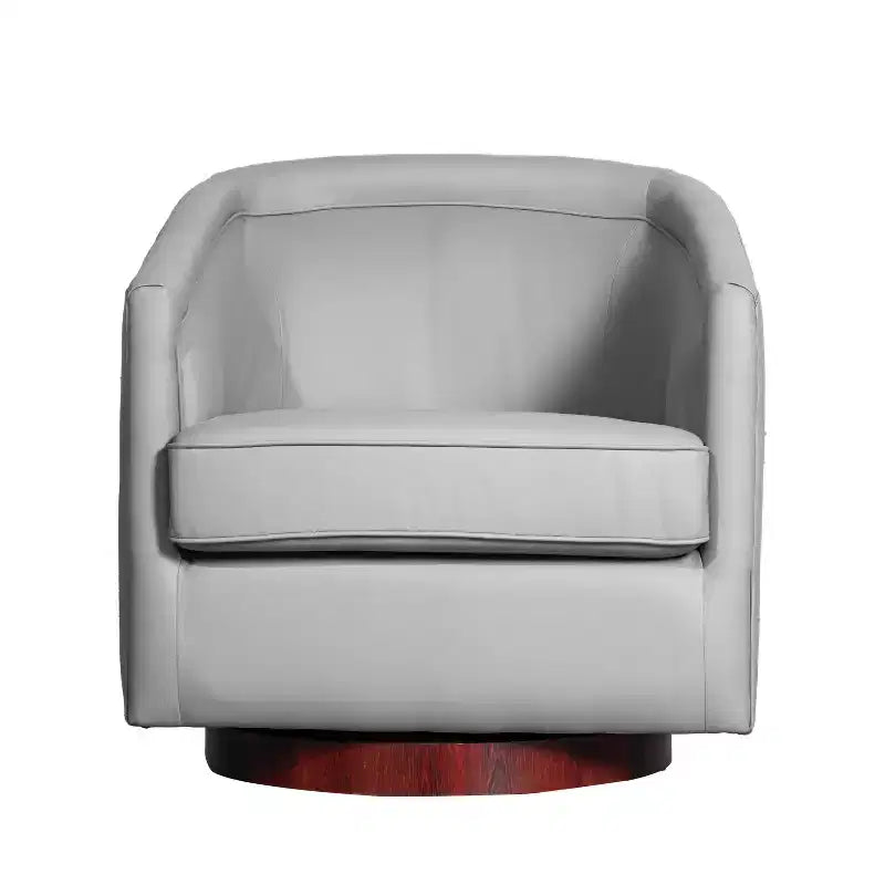 Fauteuil crapaud pivotant et capitonné