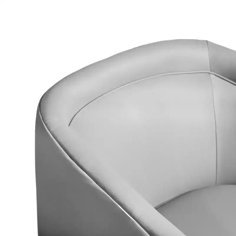 Fauteuil crapaud pivotant et capitonné