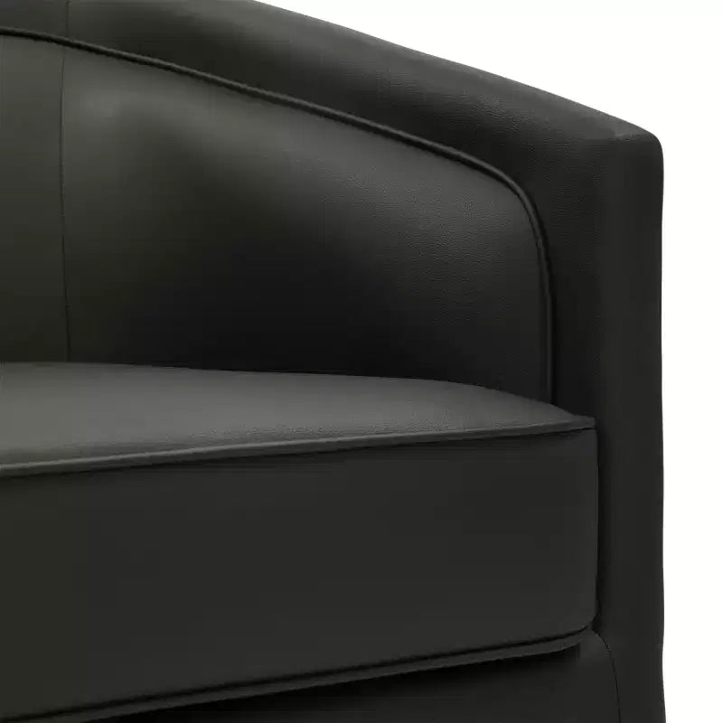 Fauteuil crapaud pivotant et capitonné
