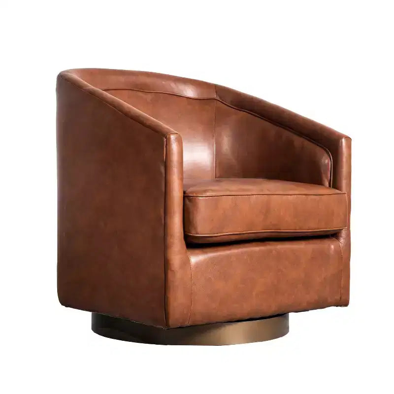 Fauteuil crapaud pivotant et capitonné