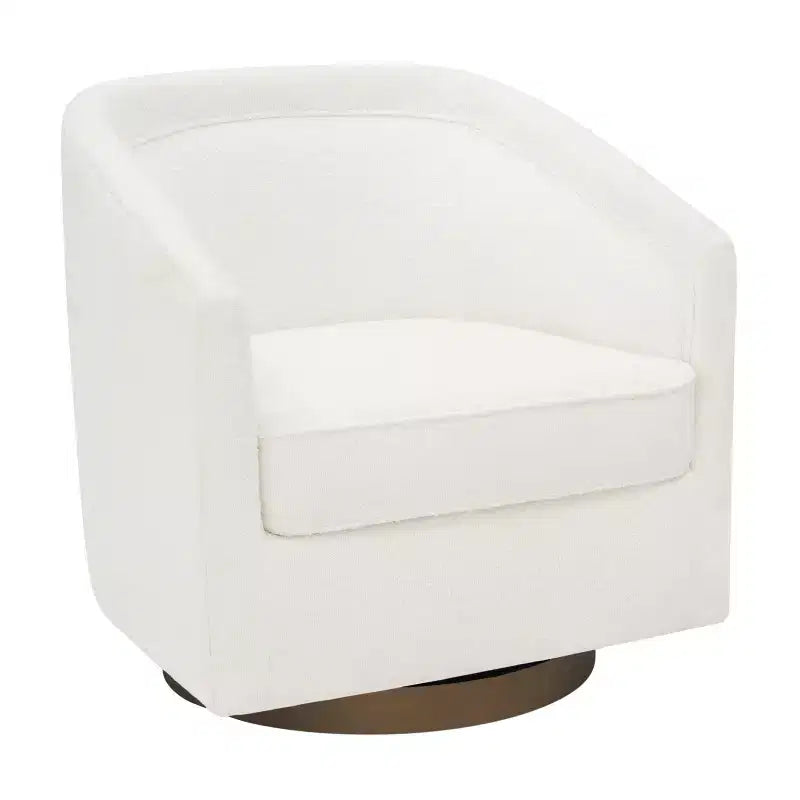 Fauteuil crapaud pivotant et capitonné