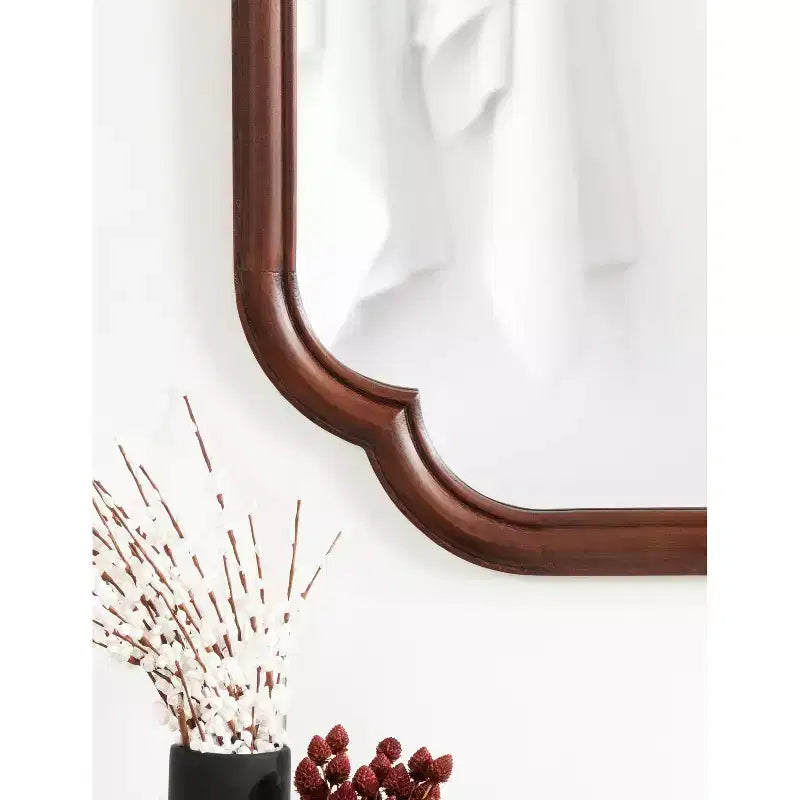 Miroir mural festonné