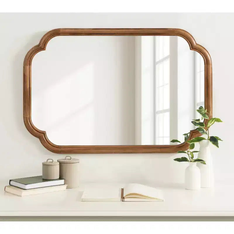 Miroir mural festonné
