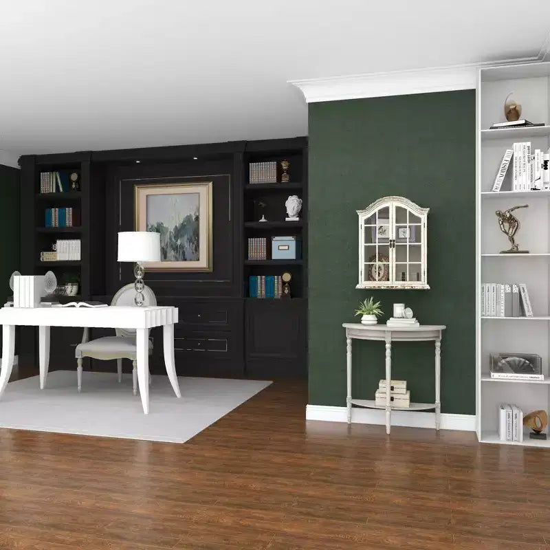 Étagère murale traditionnelle en bois 28x22 avec portes à volets arquées