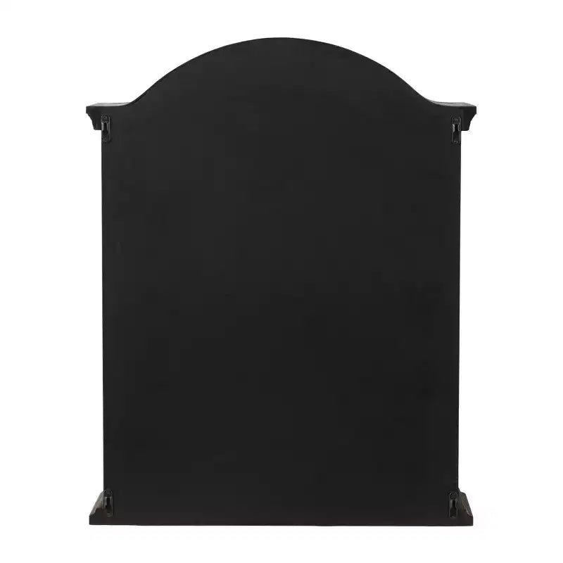 Étagère murale traditionnelle en bois 28x22 avec portes à volets arquées