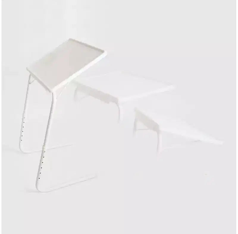 Table de service TV pliante réglable – Blanche