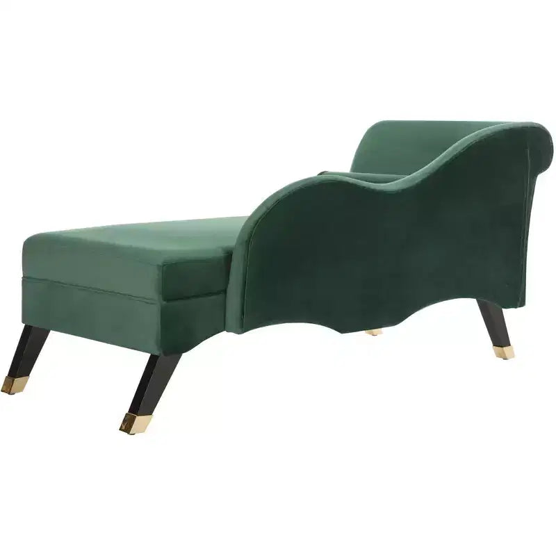 Chaise longue en velours