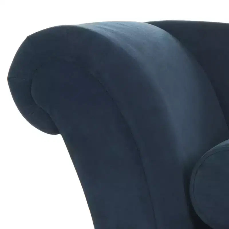 Chaise longue en velours