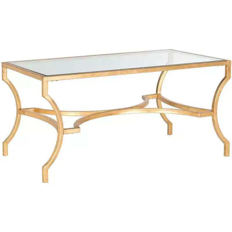 Table basse - Or/Verre