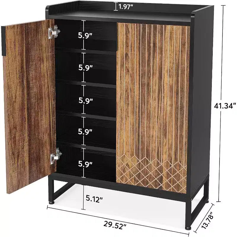 Meuble de rangement pour chaussures à 5 niveaux