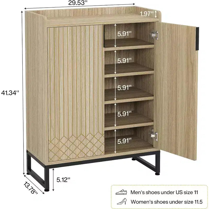 Meuble de rangement pour chaussures à 5 niveaux