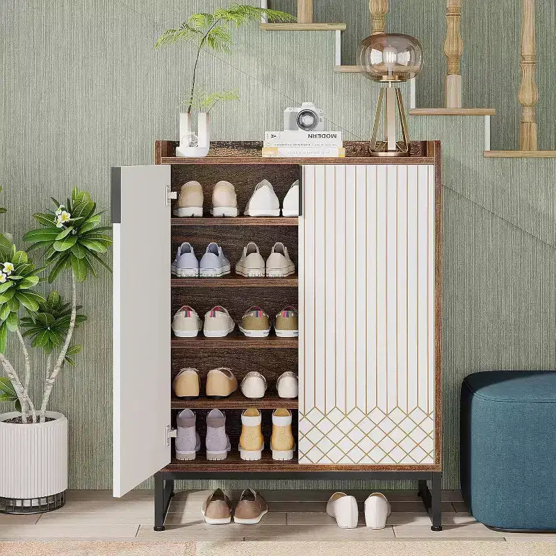 Meuble de rangement pour chaussures à 5 niveaux