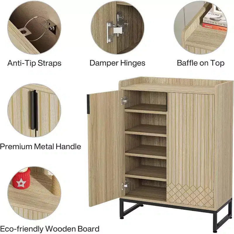 Meuble de rangement pour chaussures à 5 niveaux