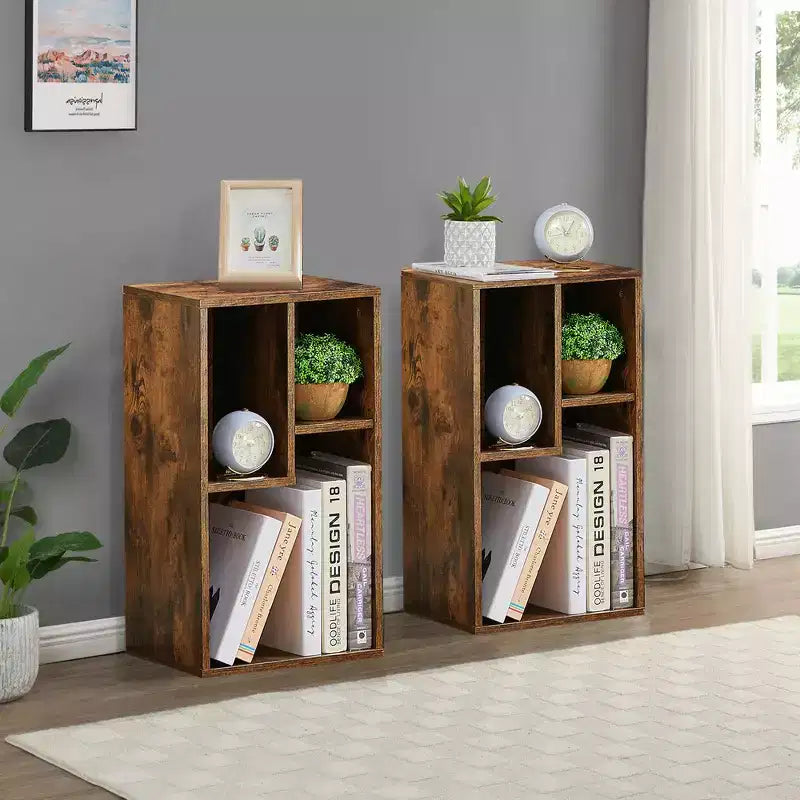 Bibliothèque à 3 étagères, Étagère à livres en bois et Étagères