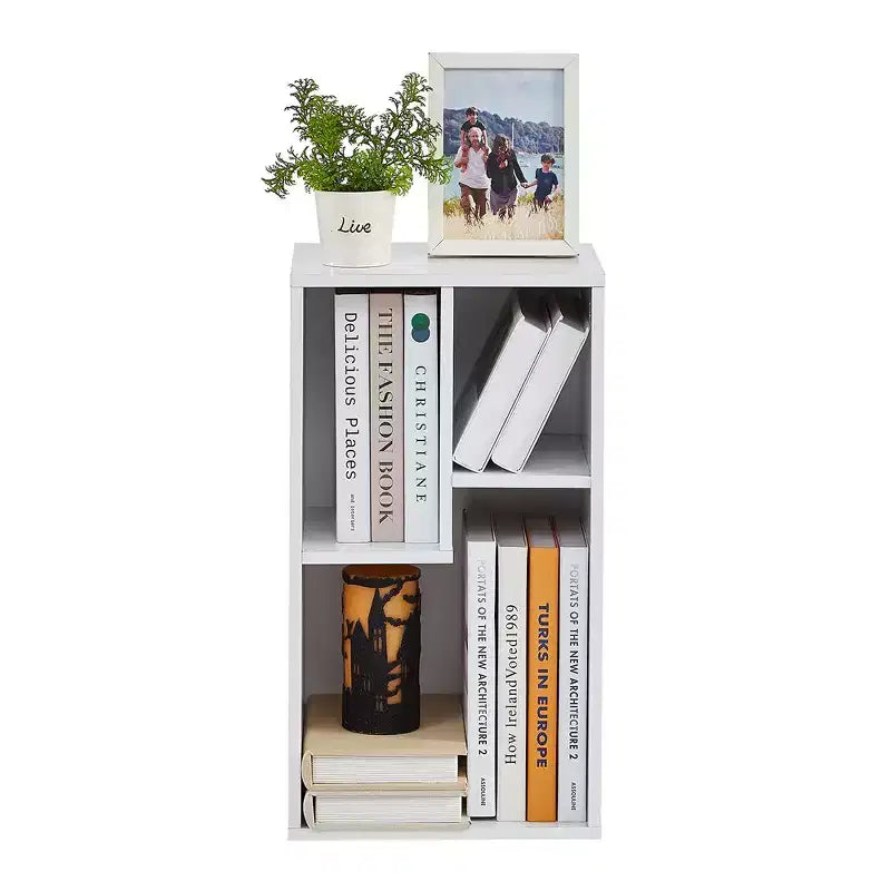 Bibliothèque à 3 étagères, Étagère à livres en bois et Étagères