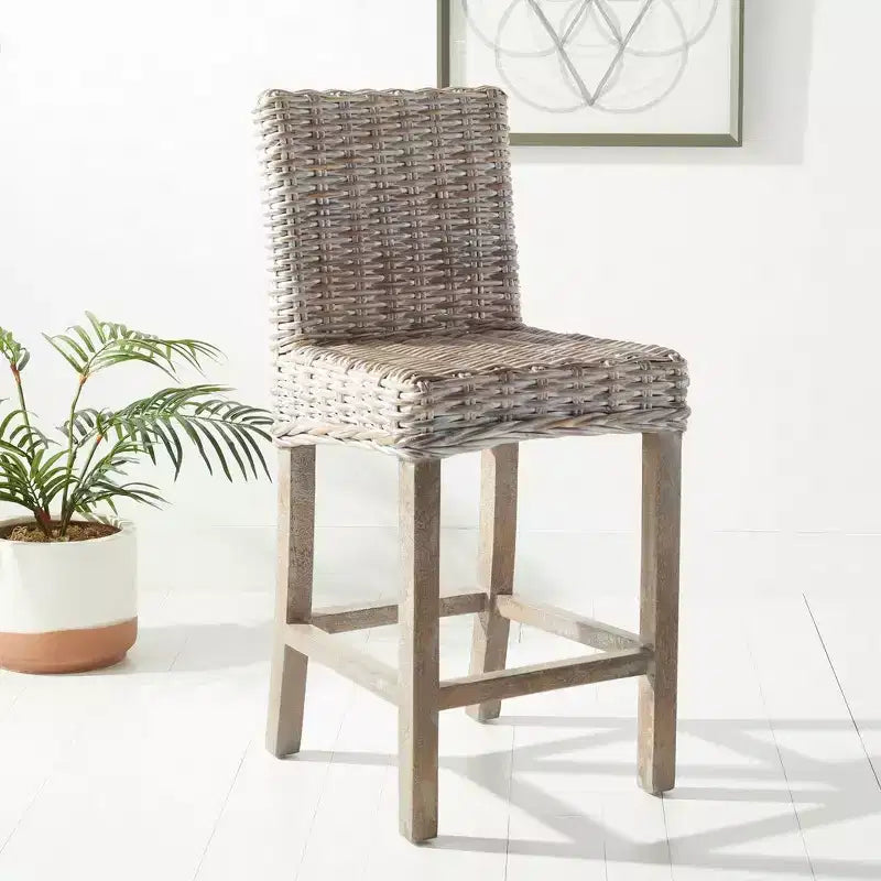 Tabouret de bar en rotin