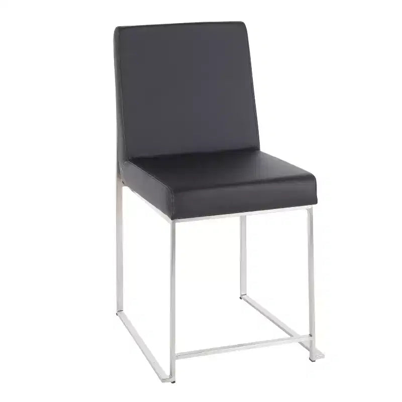 Lot de 2 chaises de salle à manger à dossier haut