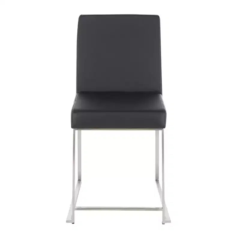 Lot de 2 chaises de salle à manger à dossier haut