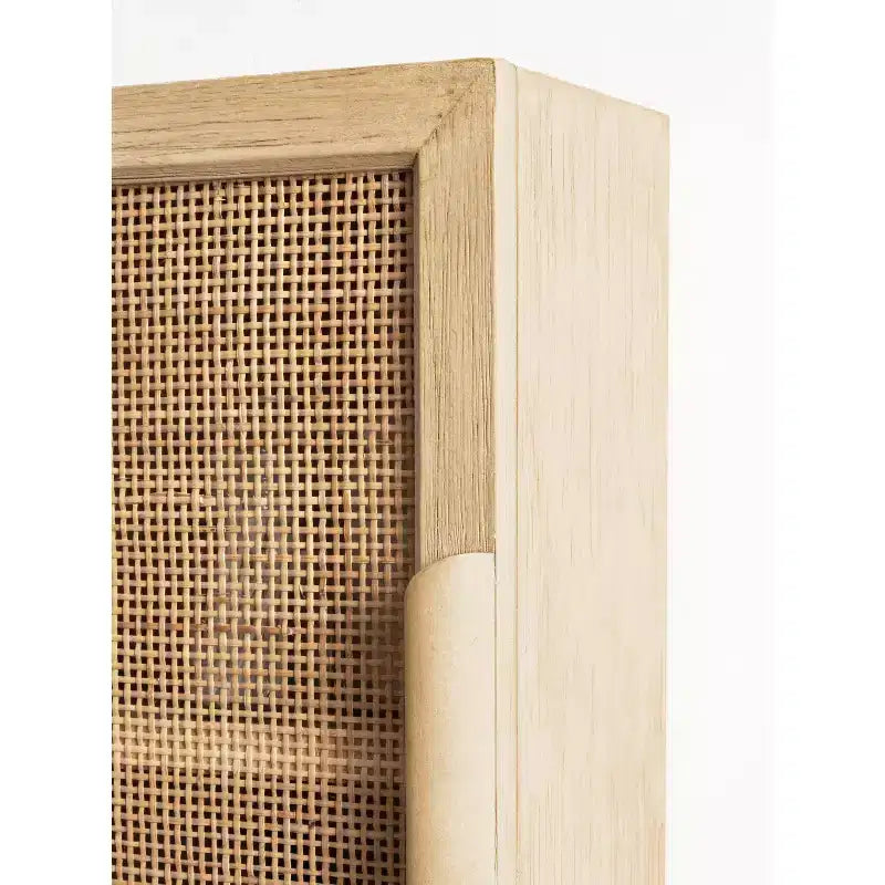 Armoire murale en rotin naturel