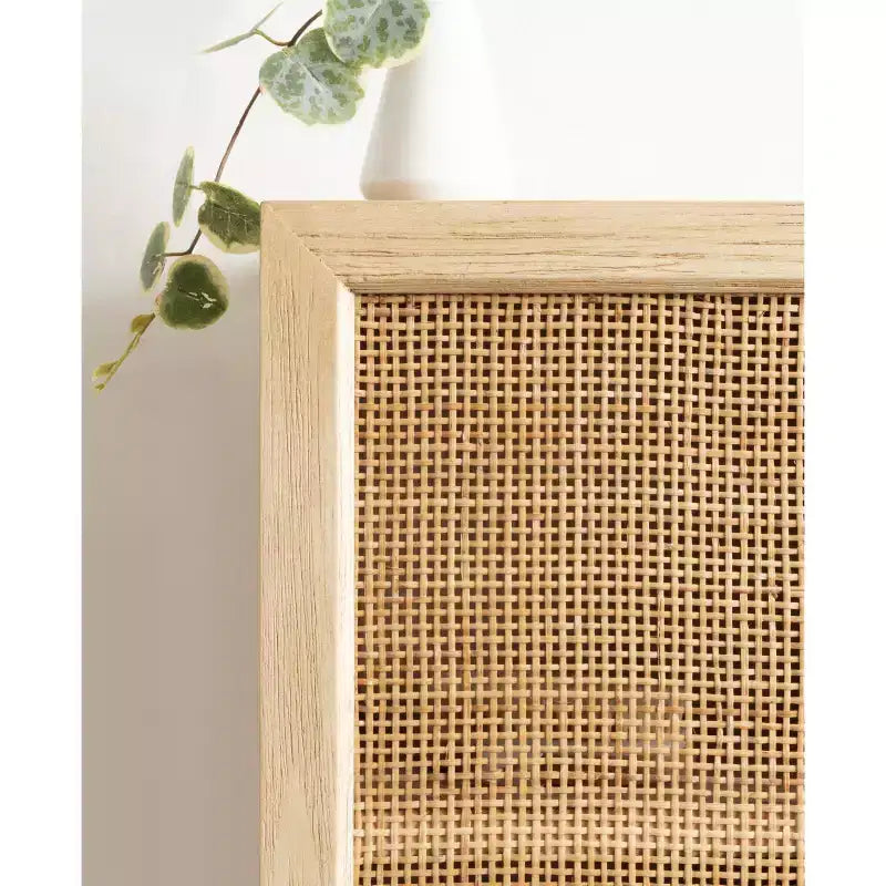 Armoire murale en rotin naturel