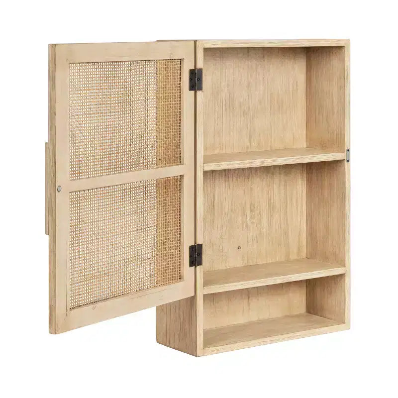 Armoire murale en rotin naturel