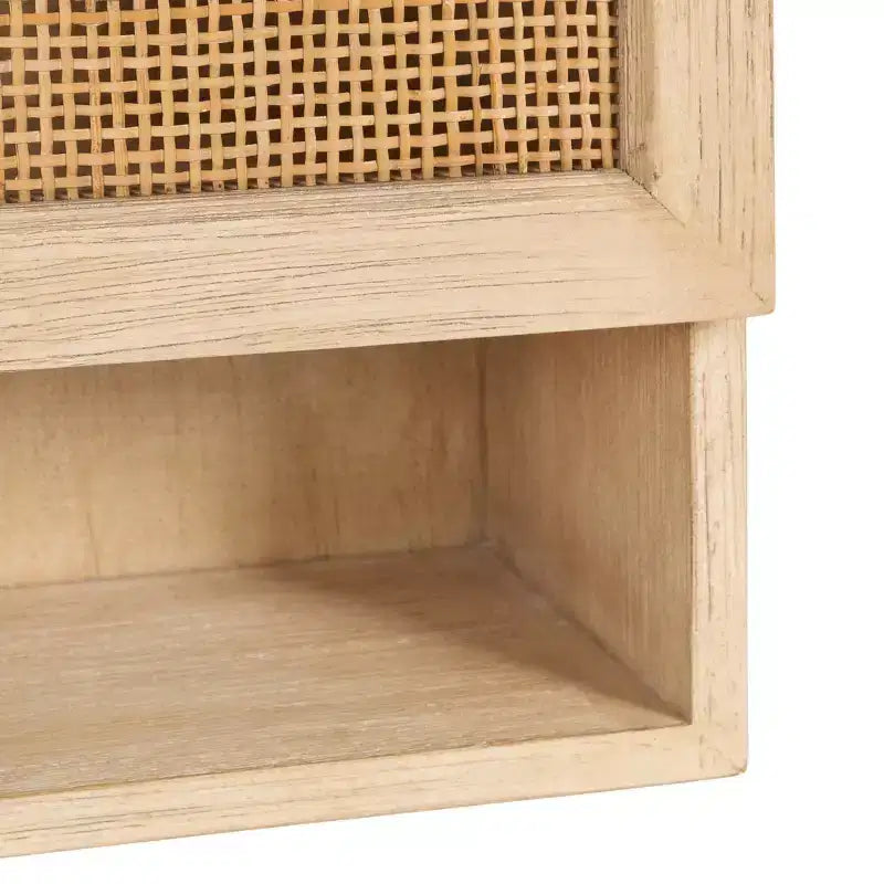 Armoire murale en rotin naturel