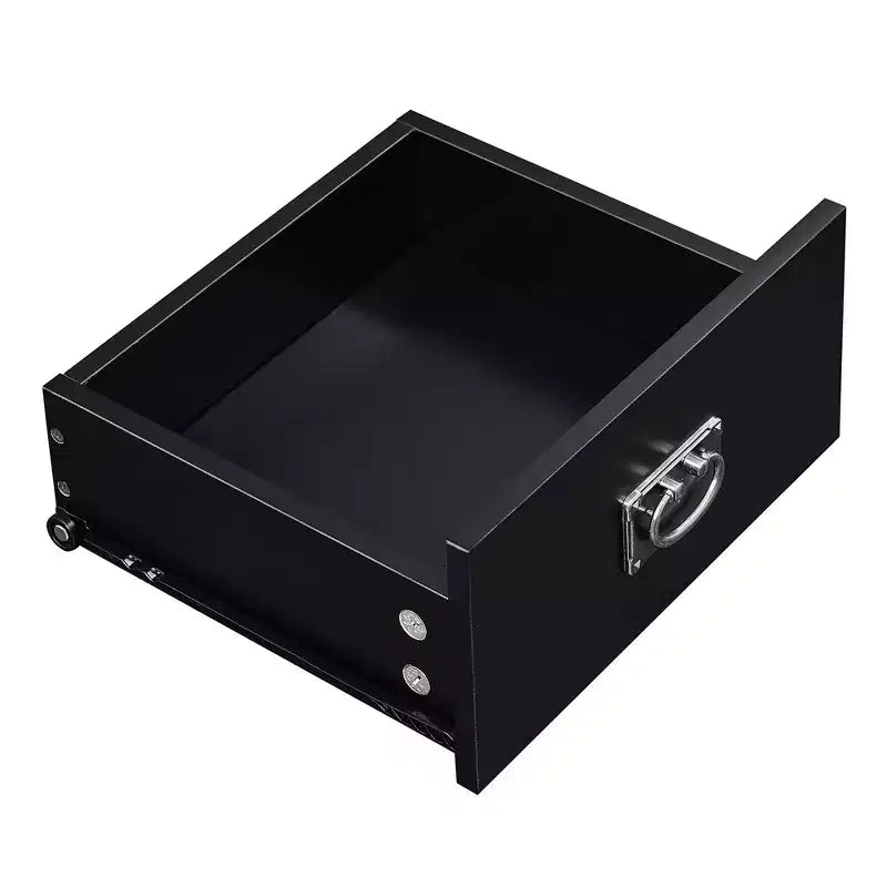 Lot de 2 tables de chevet avec station de charge, table d'appoint noire avec ports USB, tables de chevet avec étagère de rangement à 3 tiroirs