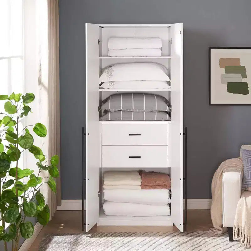 Armoire à 2 portes et 2 tiroirs