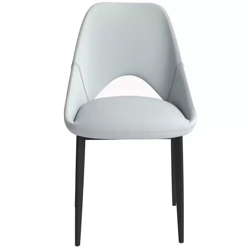 Chaise de salle à manger moderne, assise en tissu rembourré avec pieds en métal, assise d'appoint confortable pour la cuisine, la salle à manger ou le bureau
